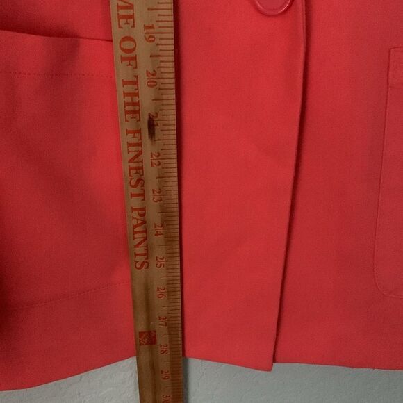 Divided by H&M Women's Coral Lightweight Blazer Button Pockets Size 12 - Picture 4 of 7